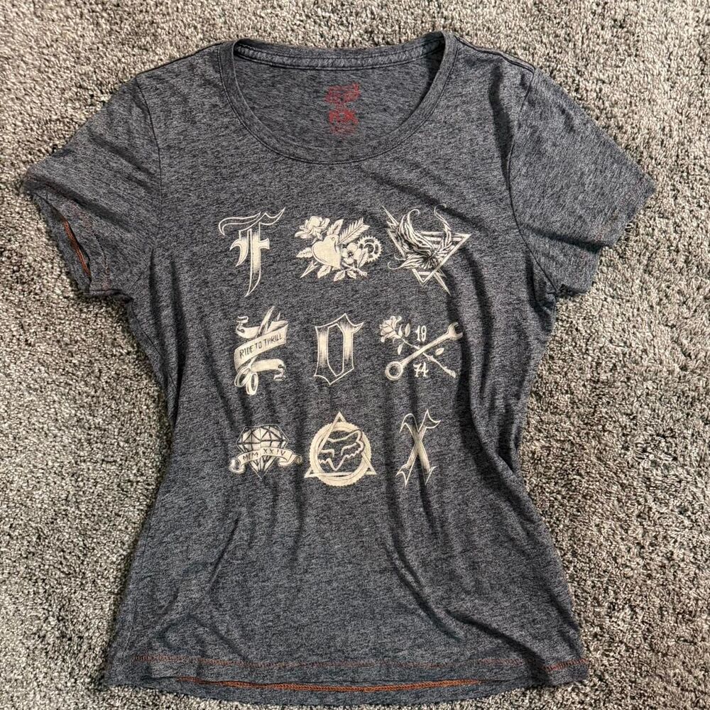 Fox-racing Women's Grey T-shirt